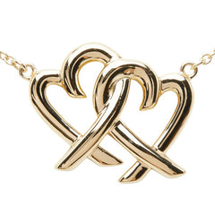 ティファニー ダブルラビングハート ネックレス K18YG イエローゴールド レディース TIFFANY&Co. 【中古】
