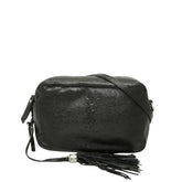 サンローラン タッセル ルー 斜め掛け ショルダーバッグ カメラバッグ 470299 ブラック レザー レディース SAINT LAURENT 【中古】