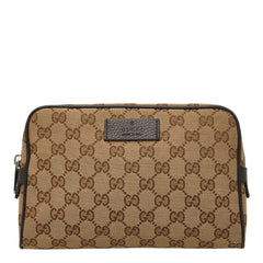 グッチ GGキャンバス ボディバッグ ウエストバッグ 449174 ベージュ ブラウン キャンバス レザー レディース GUCCI 【中古】