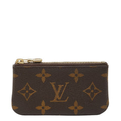 ルイ ヴィトン モノグラム ポシェット クレ コインケース 小銭入れ M62650 ブラウン PVC レザー レディース LOUIS VUITTON 【中古】