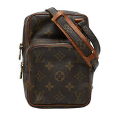 ルイ ヴィトン モノグラム ミニ アマゾン 斜め掛け ショルダーバッグ M45238 ブラウン PVC レザー レディース LOUIS VUITTON 【中古】