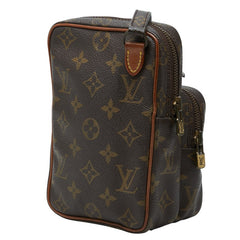 ルイ ヴィトン モノグラム ミニ アマゾン 斜め掛け ショルダーバッグ M45238 ブラウン PVC レザー レディース LOUIS VUITTON 【中古】