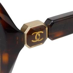 シャネル ココマーク サングラス 58□17 135 5285 A ブラウン プラスチック レディース CHANEL 【中古】