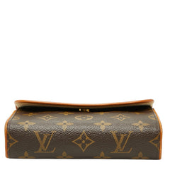 ルイ ヴィトン モノグラム ポシェット フロランティーヌ ポーチ M51855 ブラウン PVC レザー レディース LOUIS VUITTON 【中古】
