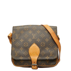 ルイ ヴィトン モノグラム カルトシエールMM 斜め掛け ショルダーバッグ M51253 ブラウン PVC レザー レディース LOUIS VUITTON 【中古】
