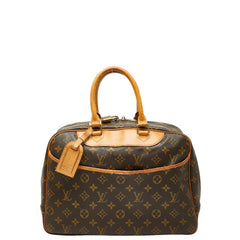 ルイ ヴィトン モノグラム ドーヴィル ハンドバッグ M47270 ブラウン PVC レザー レディース LOUIS VUITTON 【中古】