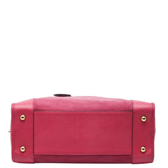ロエベ アマソナ 限定品 ハンドバッグ ピンク レザー スウェード レディース LOEWE 【中古】