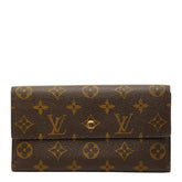 ルイ ヴィトン モノグラム ポルトフォイユ インターナショナル 長財布 M61217 ブラウン PVC レザー レディース LOUIS VUITTON 【中古】