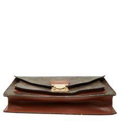 ルイ ヴィトン モノグラム モンソー ハンドバッグ ショルダーバッグ 2WAY M51185 ブラウン PVC レザー レディース LOUIS VUITTON 【中古】
