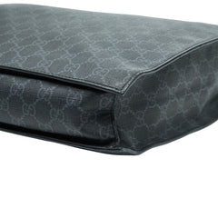 グッチ GGスプリーム トートバッグ ハンドバッグ 495559 ブラック PVC レザー メンズ GUCCI 【中古】