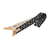 ルイ ヴィトン バンドーBB フロム ザ クラウド スカーフ M97212 ベージュ系 マルチカラー シルク レディース LOUIS VUITTON 【中古】