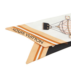 ルイ ヴィトン バンドーBB フロム ザ クラウド スカーフ M97212 ベージュ系 マルチカラー シルク レディース LOUIS VUITTON 【中古】