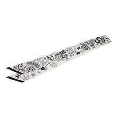 シャネル ココマーク Rue Cambon ツイリー ヘアバンド モノクロ ホワイト ブラック シルク レディース CHANEL 【中古】