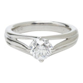 Pt900 プラチナ ダイヤ1.015ct リング 指輪 レディース 10.5号 【中古】