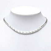 K18WG ホワイトゴールド ダイヤ0.54ct ネックレス レディース 【中古】