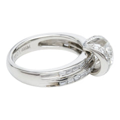 Pt900 プラチナ ダイヤ1.024ct ダイヤ0.59ct リング 指輪 レディース 10号 【中古】