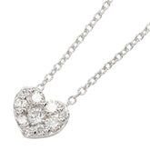 ポンテヴェキオ K18WG ホワイトゴールド ダイヤ0.25ct ハートモチーフ ペンダント ネックレス レディース Ponte Vecchio 【中古】