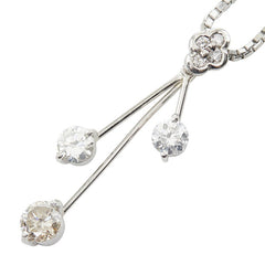 Pt850 プラチナ Pt900 プラチナ ダイヤ1.003ct ペンダント ネックレス レディース 【中古】