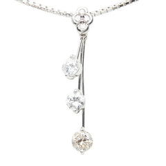 Pt850 プラチナ Pt900 プラチナ ダイヤ1.003ct ペンダント ネックレス レディース 【中古】