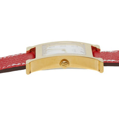 エルメス Hウォッチ 腕時計 HH1.510 クオーツ ホワイト文字盤 レザー レディース HERMES 【中古】