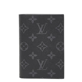 ルイ ヴィトン モノグラム エクリプス クーヴェルテュール パスポールNM パスポートケース M64501 ブラック PVC メンズ LOUIS VUITTON 【中古】