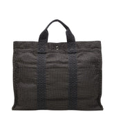 エルメス エールライン トートMM ハンドバッグ トートバッグ グレー キャンバス レディース HERMES 【中古】