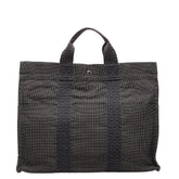 エルメス エールライン トートMM ハンドバッグ トートバッグ グレー キャンバス レディース HERMES 【中古】