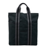 エルメス フールトゥ カバス トートバッグ ブラック コットンキャンバス レディース HERMES 【中古】