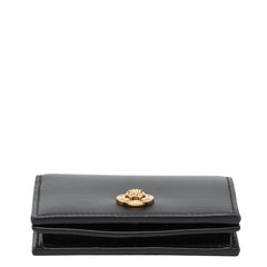 ヴェルサーチェ メデューサ 二つ折り財布 コンパクトウォレット ブラック レザー レディース VERSACE 【中古】