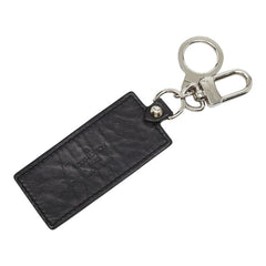 ルイ ヴィトン ポルトクレ フォルテュンヌ キーホルダー キーリング チャーム M85379 ブラック レザー レディース LOUIS VUITTON 【中古】