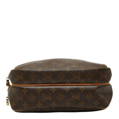 ルイ ヴィトン モノグラム リポーターPM 斜め掛け ショルダーバッグ M45254 ブラウン PVC レザー レディース LOUIS VUITTON 【中古】