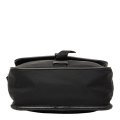プラダ 三角ロゴプレート 斜め掛け ショルダーバッグ ブラック ナイロン レディース PRADA 【中古】