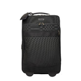 コーチ キャリーバッグ キャリーケース ブラック キャンバス レザー メンズ COACH 【中古】