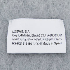 ロエベ アナグラム マフラー グレー ウール ナイロン モヘヤ レディース LOEWE 【中古】