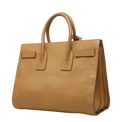 サンローラン サック ド ジュール ハンドバッグ ショルダーバッグ 2WAY 324823 ブラウン レザー レディース SAINT LAURENT 【中古】
