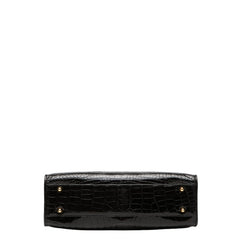 ノーブランド ハンドバッグ ブラック クロコダイル レディース no brand 【中古】