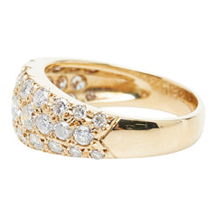 K18YG イエローゴールド ダイヤ1.54ct リング 指輪 レディース 12号 【中古】
