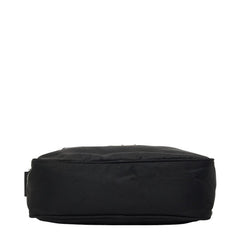 プラダ 三角ロゴプレート ショルダーバッグ BT0167 ブラック ナイロン レディース PRADA 【中古】