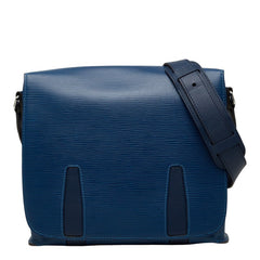 ルイ ヴィトン エピ ハリントンメッセンジャーPM ショルダーバッグ M53407 ブルーアズール レザー レディース LOUIS VUITTON 【中古】