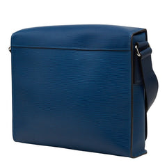 ルイ ヴィトン エピ ハリントンメッセンジャーPM ショルダーバッグ M53407 ブルーアズール レザー レディース LOUIS VUITTON 【中古】