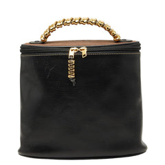 ロエベ ベラスケス バニティバッグ ハンドバッグ ブラック ブラウン レザー レディース LOEWE 【中古】