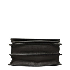 サンローラン YSLロゴ サンセット ミディアム チェーン ショルダーバッグ 442906 グレー レザー レディース SAINT LAURENT 【中古】