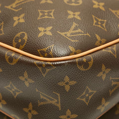 ルイ ヴィトン モノグラム リポーターGM 斜め掛け ショルダーバッグ M45252 ブラウン PVC レザー レディース LOUIS VUITTON 【中古】