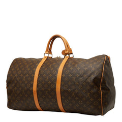 ルイ ヴィトン モノグラム キーポル60 ボストンバッグ トラベルバッグ M41422 ブラウン PVC レザー レディース LOUIS VUITTON 【中古】