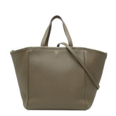 セリーヌ スモール フォールドカバ ハンドバッグ ショルダーバッグ 2WAY ベージュ レザー レディース CELINE 【中古】