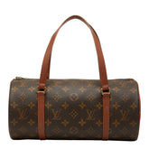 ルイ ヴィトン モノグラム パピヨン30(旧) ハンドバッグ M51365 ブラウン PVC レザー レディース LOUIS VUITTON 【中古】