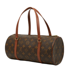 ルイ ヴィトン モノグラム パピヨン30(旧) ハンドバッグ M51365 ブラウン PVC レザー レディース LOUIS VUITTON 【中古】