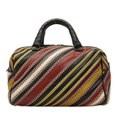 ボッテガヴェネタ ハンドバッグ ミニボストンバッグ マルチカラー レザー レディース BOTTEGAVENETA 【中古】