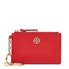 トリーバーチ ロビンソン コインケース カードケース チャーム レッド レザー レディース Tory Burch 【中古】