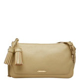 バーバリー ノバチェック 斜め掛け チェーン ショルダーバッグ タッセル ベージュ系 レザー レディース BURBERRY 【中古】